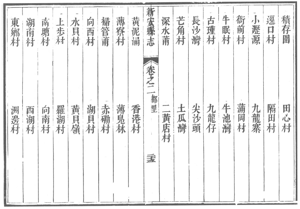 芒角一名首次出現在文獻記載，是在嘉慶二十四年（1819）的《新安縣志》，當時記載為「芒角村」，是官富司管屬的村莊之一。
