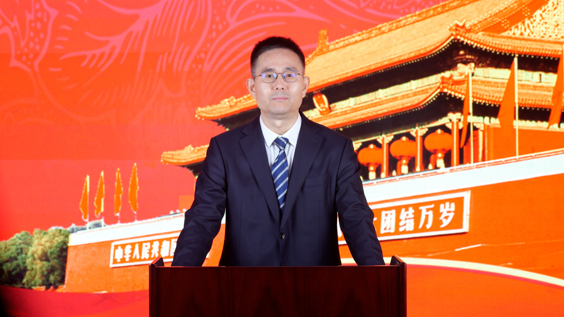 中國地方志工作辦公室主任崔唯航先生發表視頻致辭