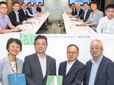 廣聯部彭建新及宣文部陳新育到訪中心